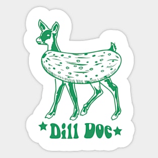 Dill Doe Tee, Funny Men's Sticker